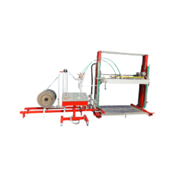 STEP TP-733 VTSP-S Fully Automatic Pallet Strapping Machine w. 2.5tons press